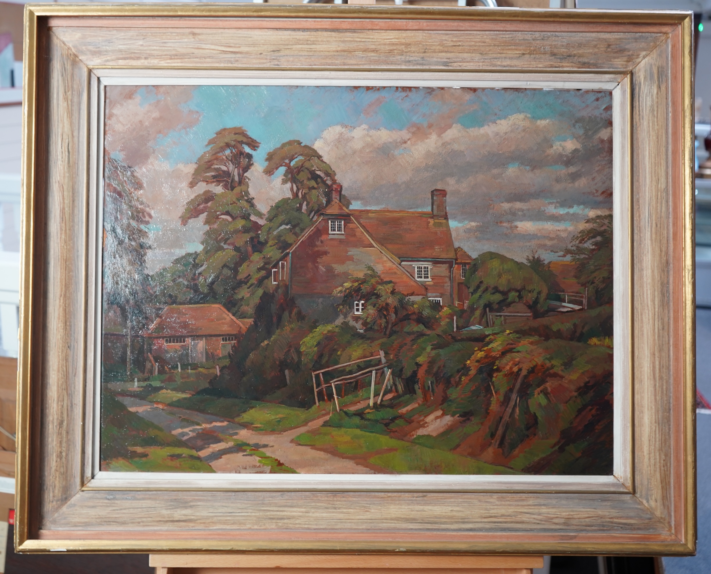 Percy Frederick Horton RBA, 1897-1970, 'The Home Farm, Firle, circa, 1965'